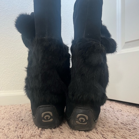 Manitobah Mukluks Waterproof Real Rabbit Fur Women’s 10 - Picture 4 of 8